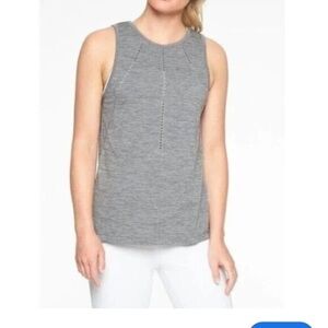 Athleta Foothill Seamless Tank Top Heather Gray Size Small